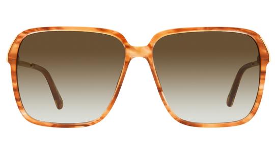 Lunettes de soleil Chloé Femme Écaille Carré Ch0405S Face