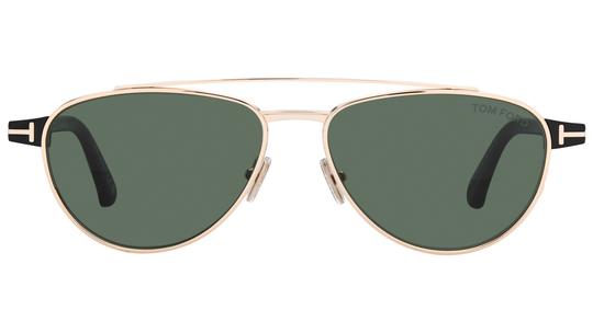 Lunettes de soleil Tom Ford Homme Noir Aviateur ft1361 Face