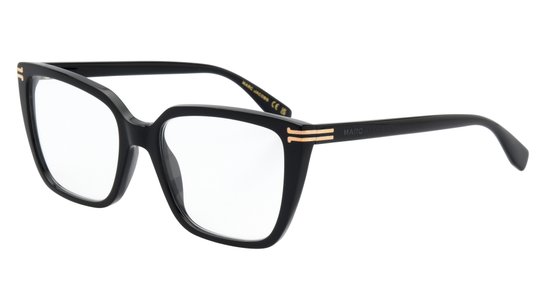 Lunettes de vue Marc Jacobs Femme Noir Rectangle Mj1107 Trois-Quart