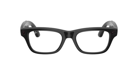 Lunettes de vue Ray-Ban Meta Mixte Noir Rectangle Rw7001 Face