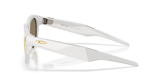 Lunettes de soleil Oakley Meta Mixte Gris Ronde Ow8002 Droite