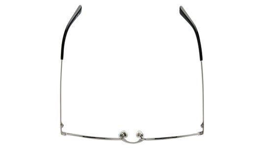 Lunettes de soleil Balenciaga Mixte Argent Rectangle Bb0277S Dessus