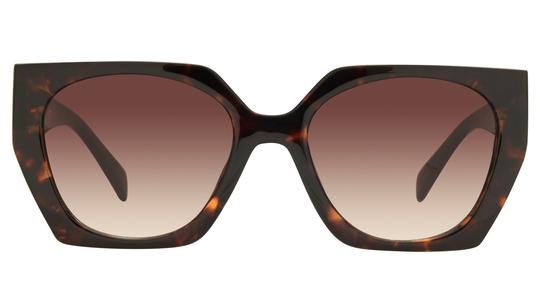 Lunettes de soleil Signature Krys Femme Écaille Angulaire skj2601-b Face