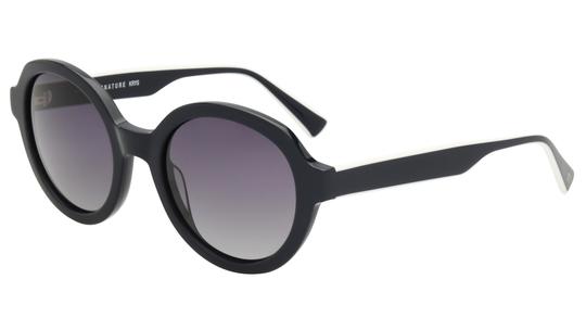 Lunettes de soleil Signature Krys Femme Bleu Ronde skj2611-f Trois-Quart