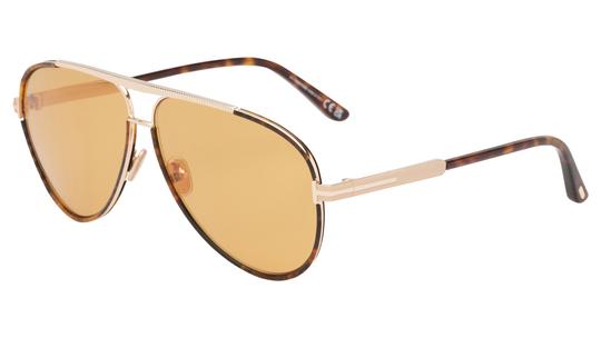 Lunettes de soleil Tom Ford Homme Écaille Aviateur Ft1340 Trois-Quart