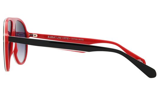 Lunettes de soleil Signature Krys Homme Noir Aviateur Brad Gauche