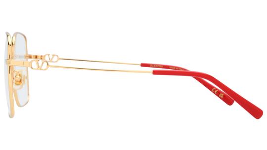 Lunettes de vue Valentino Femme Or Carré Vg0030O Gauche