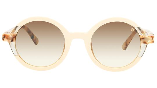 Lunettes de soleil Etnia Barcelona Femme Blanc Ronde Sagres Face
