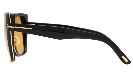 Lunettes de soleil Tom Ford Femme Noir Papillon Ft1223 Gauche