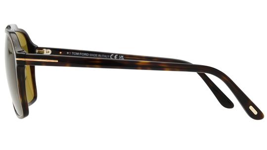 Lunettes de soleil Tom Ford Homme Écaille Aviateur Ft1209 Gauche