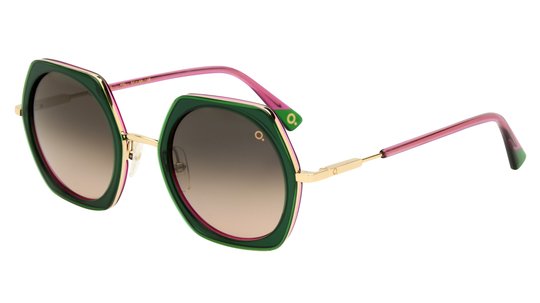 Lunettes de soleil Etnia Barcelona Femme Vert Ronde Baeza Trois-Quart