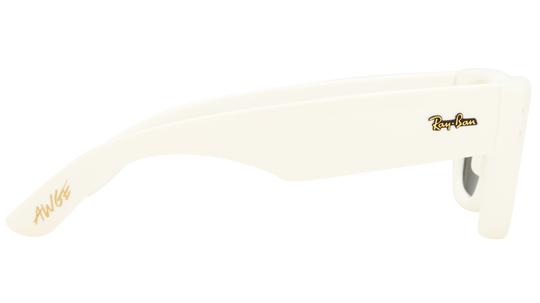 Lunettes de soleil Ray-Ban Mixte Blanc Carré RB4940 Droite