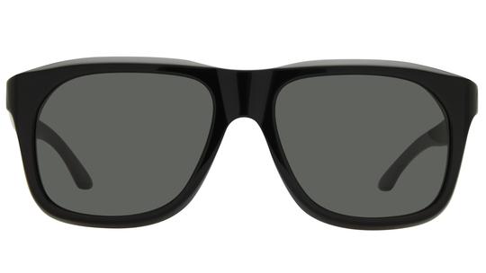 Lunettes de soleil Gucci Homme Noir Rectangle Gg2077S Face