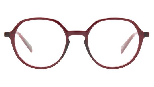 Lunettes de vue Levi's Femme Rouge Ronde Lv1074 Face