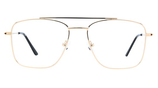 Lunettes de vue Alternance Mixte Or Aviateur Alt24110 Face