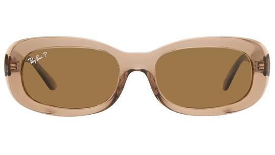 Lunettes de soleil Ray-Ban Femme Marron Ovale RB2221 Face