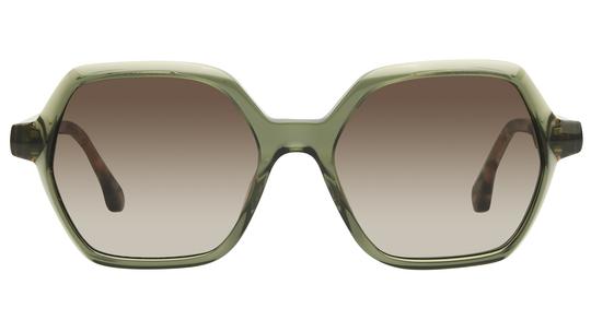 Lunettes de soleil ba&sh Femme Transparent Rectangle LIZBET Face