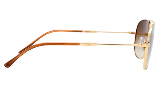 Lunettes de soleil Ray-Ban Mixte Or Aviateur Rb3735 Droite