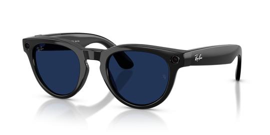 Lunettes de soleil Ray-Ban Meta Mixte Noir Pantos Rw4013 Dessus