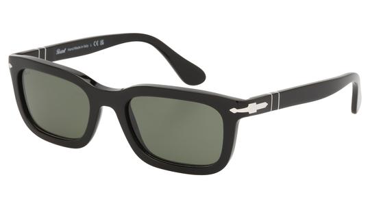 Lunettes de soleil Persol Mixte Noir Rectangle po3396s Trois-Quart