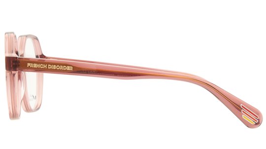 Lunettes de vue French Disorder Femme Rose Carré Fd2508 Gauche