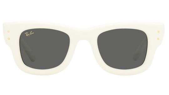 Lunettes de soleil Ray-Ban Mixte Blanc Carré RB4940 Face
