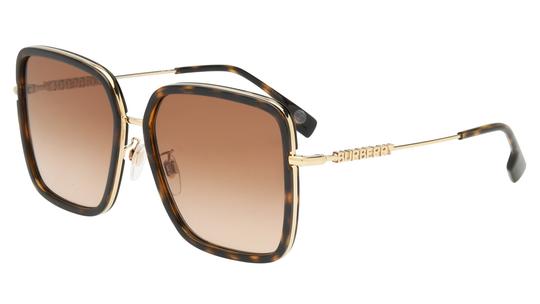 Lunettes de soleil Burberry Femme Écaille Carré BE3145D Trois-Quart