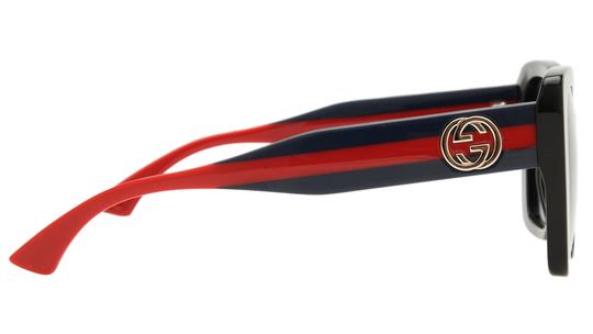 Lunettes de soleil Gucci Femme Noir Rectangle GG1861S Droite
