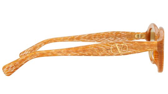 Lunettes de soleil Valentino Femme Or Ovale Vg0008S Droite