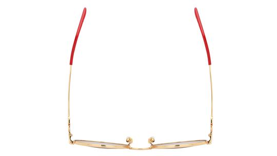 Lunettes de soleil Valentino Femme Or Ronde Vg0027S Dessus