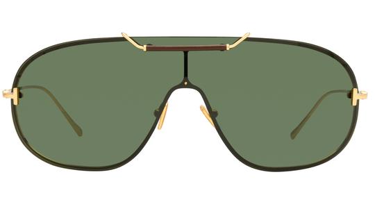 Lunettes de soleil Tom Ford  Or Oversize FT1309 Face