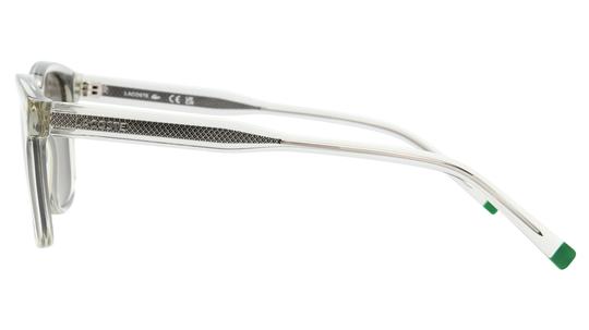 Lunettes de soleil Lacoste Homme Gris Rectangle L6026SN Gauche