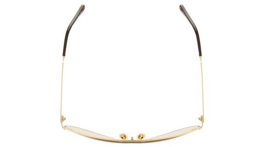 Lunettes de soleil Chloé Femme Or Rectangle CH0283S Dessus