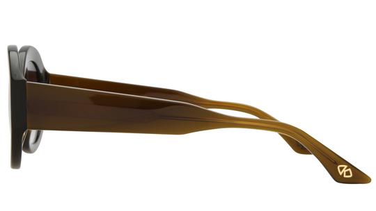 Lunettes de soleil Signature Krys Femme Vert Ovale Espiegle Gauche