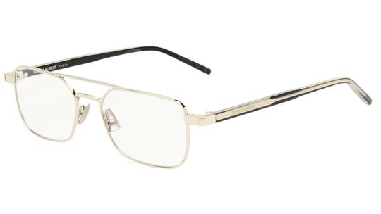 Lunettes de vue Saint Laurent Homme Argent Rectangle Sl780 Trois-Quart