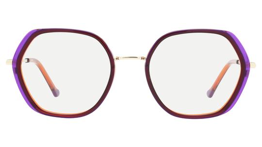 Lunettes de vue Signature Krys Femme Transparent Tonneau Kis2607 Face