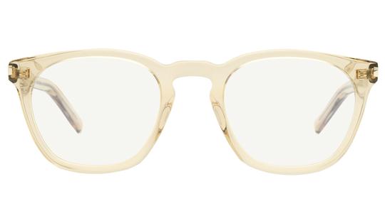 Lunettes de vue Saint Laurent Mixte Jaune Ronde Sl28 Face