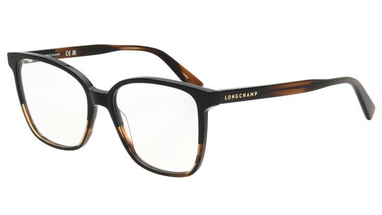 Lunettes de vue Longchamp Femme Marron Rectangle LO2753N Trois-Quart