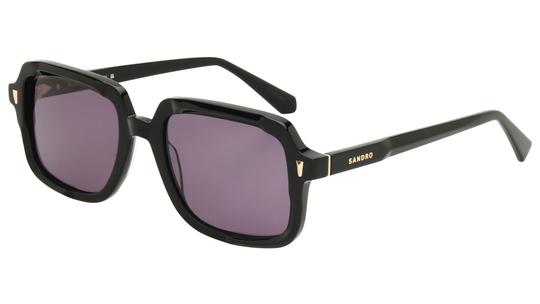 Lunettes de soleil Sandro Femme Noir Carré SD6100 Trois-Quart