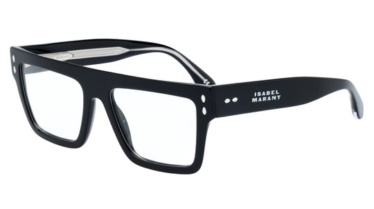 Lunettes de vue Isabel Marant Femme Noir Rectangle Im0174 Trois-Quart