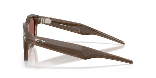 Lunettes de soleil Oakley Meta Mixte Marron Ronde Ow8002 Droite