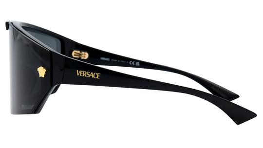 Lunettes de soleil Versace Mixte Noir Rectangle Ve4461 Gauche