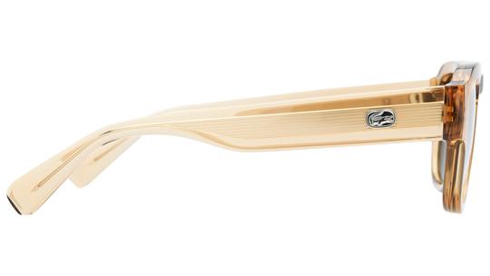 Lunettes de soleil Lacoste Mixte Marron Rectangle L6090S Droite