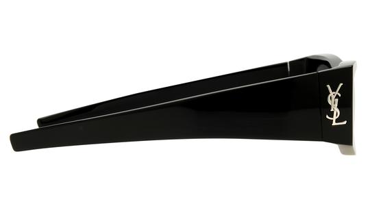Lunettes de soleil Saint Laurent Mixte Noir Rectangle SL Droite