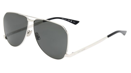 Lunettes de soleil Saint Laurent Homme Argent Aviateur Sl690Dust Trois-Quart