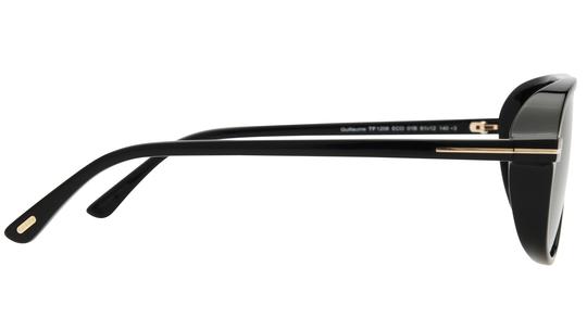 Lunettes de soleil Tom Ford Homme Noir Aviateur Ft1208 Droite