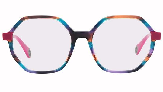 Lunettes de vue WOOW Femme Violet Angulaire GYM Face