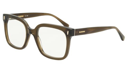 Lunettes de vue Sandro Femme Transparent Carré SD2079 Trois-Quart