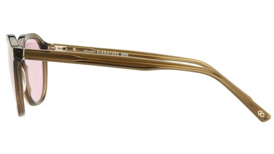 Lunettes de soleil Signature Krys Homme Vert Ronde Skj2535-E Gauche