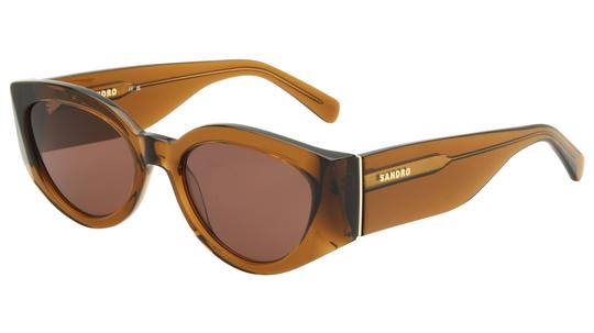 Lunettes de soleil Sandro Femme Vert Rectangle SD6104 Trois-Quart